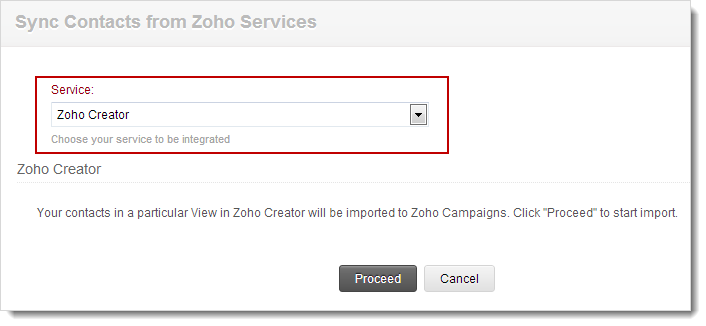 import data to zoho creator