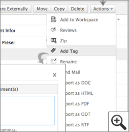 Add Tags to the documents