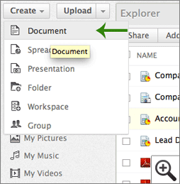 Create New Document