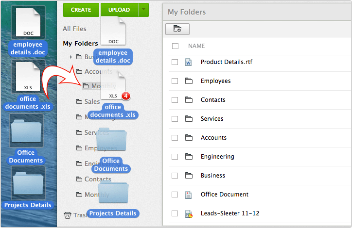 zoho docs online file storage